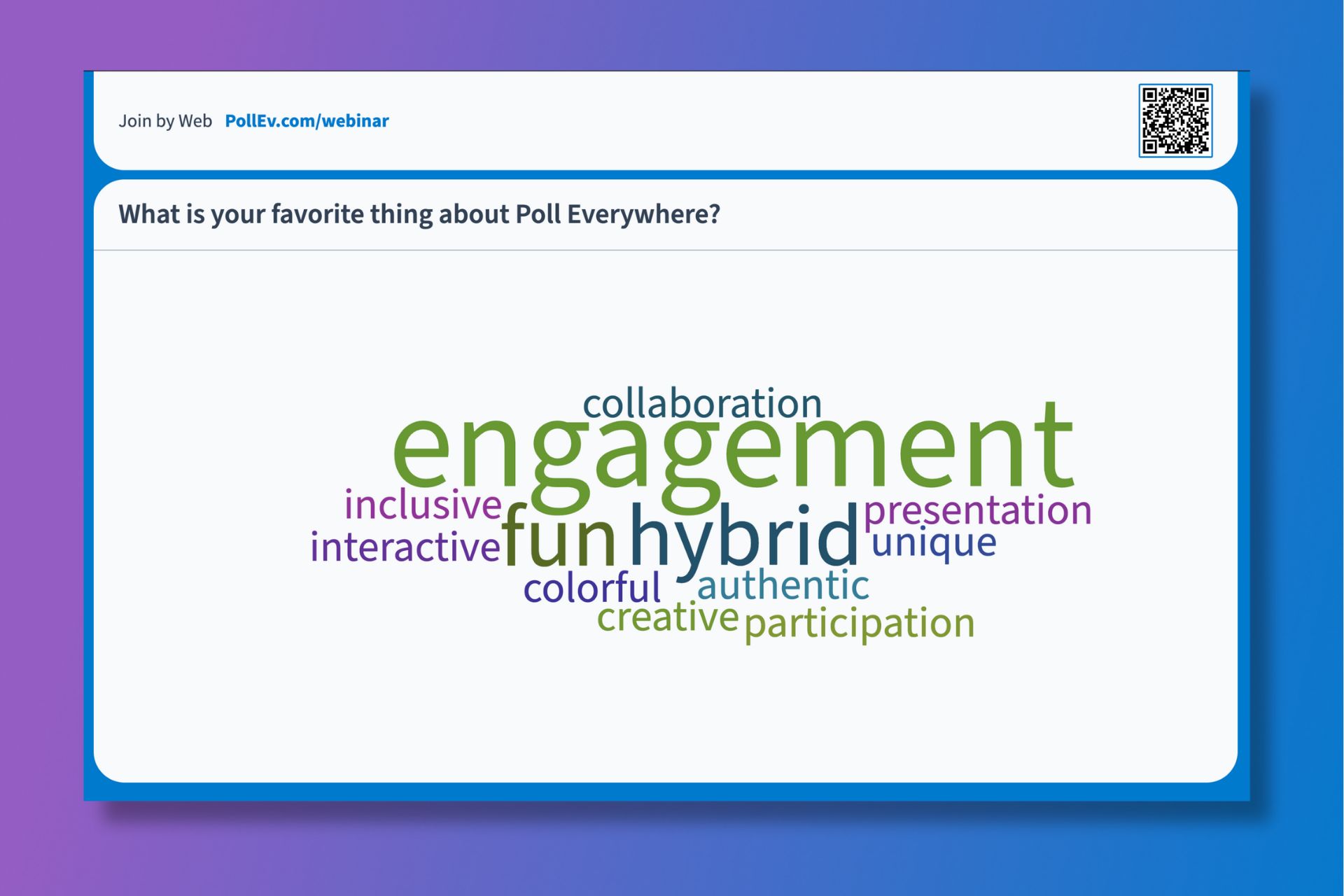 screenshot of Poll Everywhere